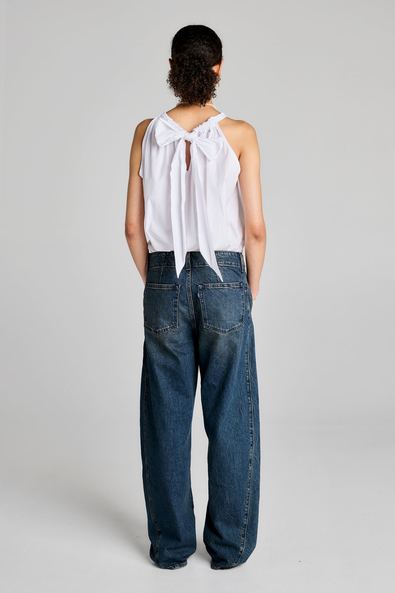 Blue Tab Moto Jeans Black Pearl