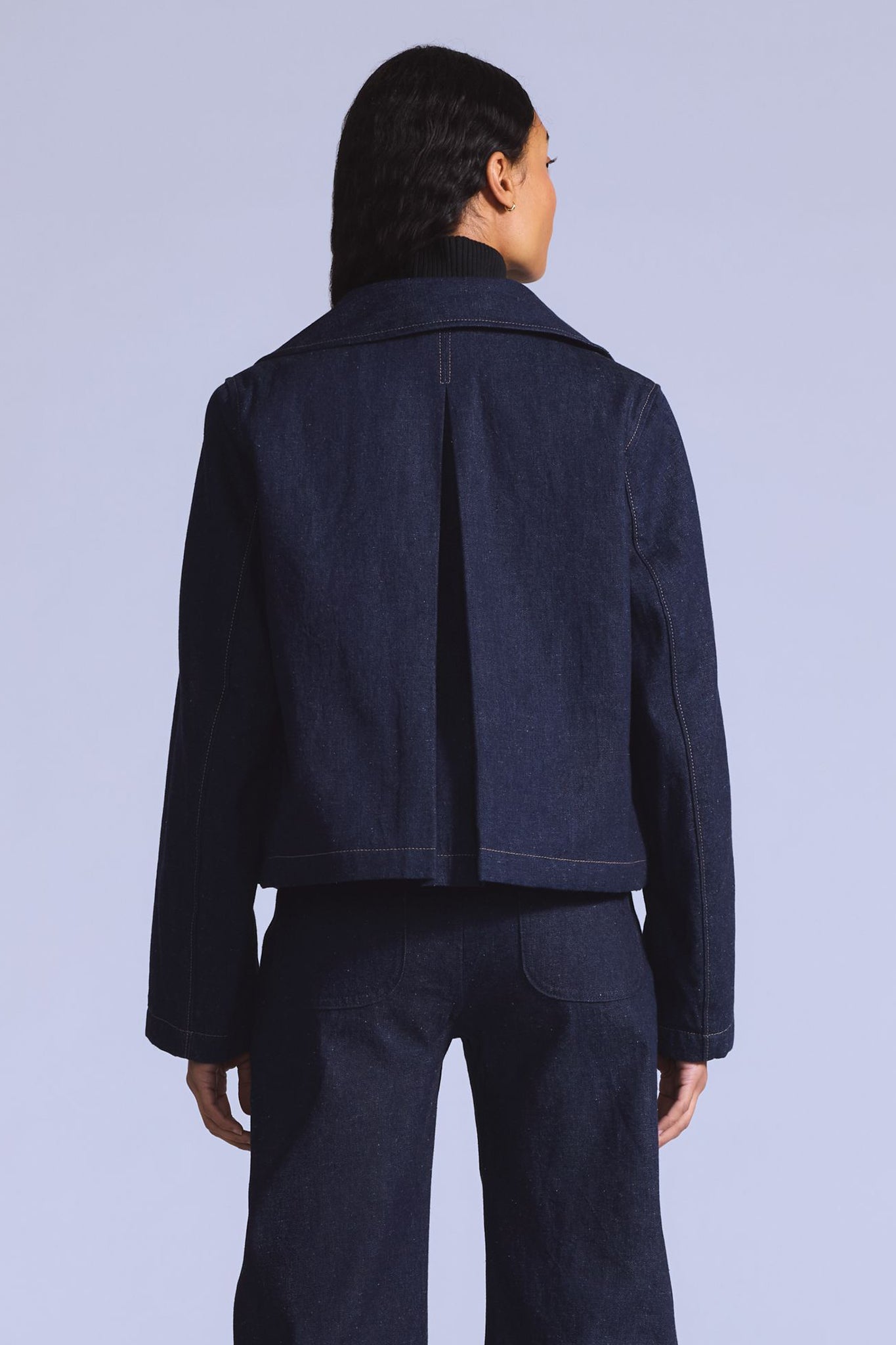 Blue Tab Mariner Peacoat Nep Rinse Moj