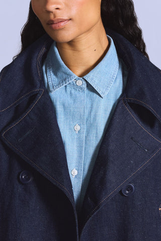 Blue Tab Mariner Peacoat Nep Rinse Moj