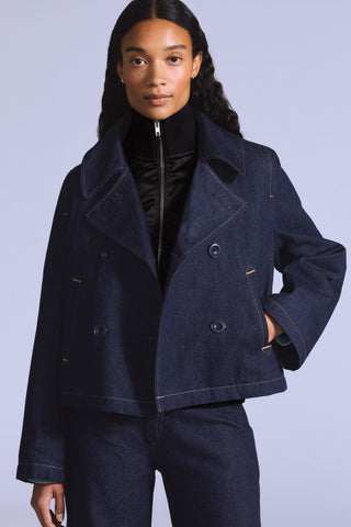 Blue Tab Mariner Peacoat Nep Rinse Moj