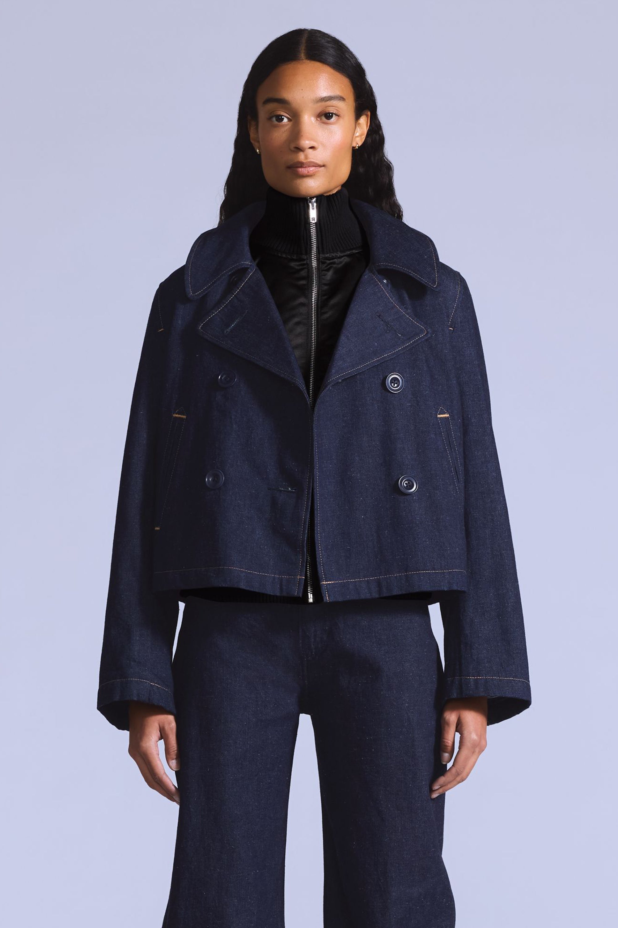Blue Tab Mariner Peacoat Nep Rinse Moj – Karen Walker