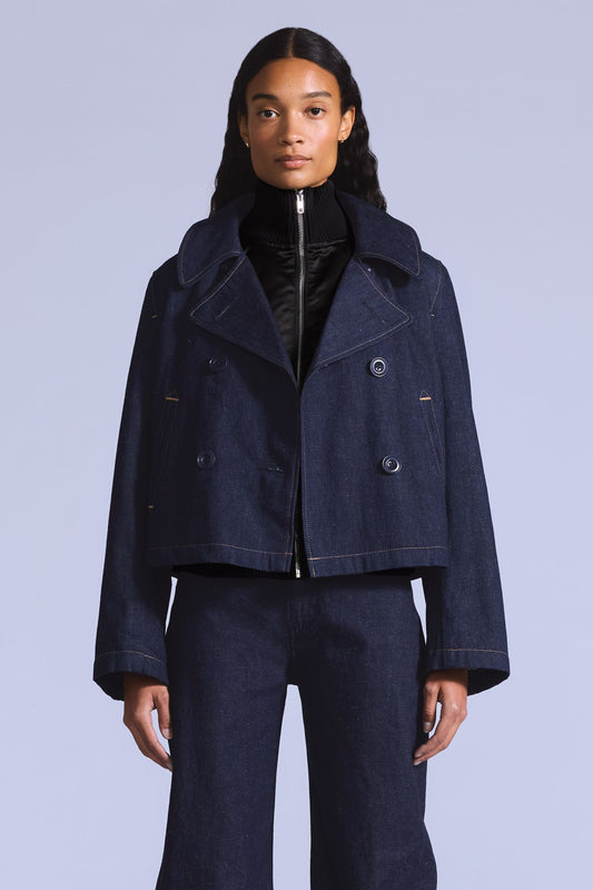 Blue Tab Mariner Peacoat Nep Rinse Moj