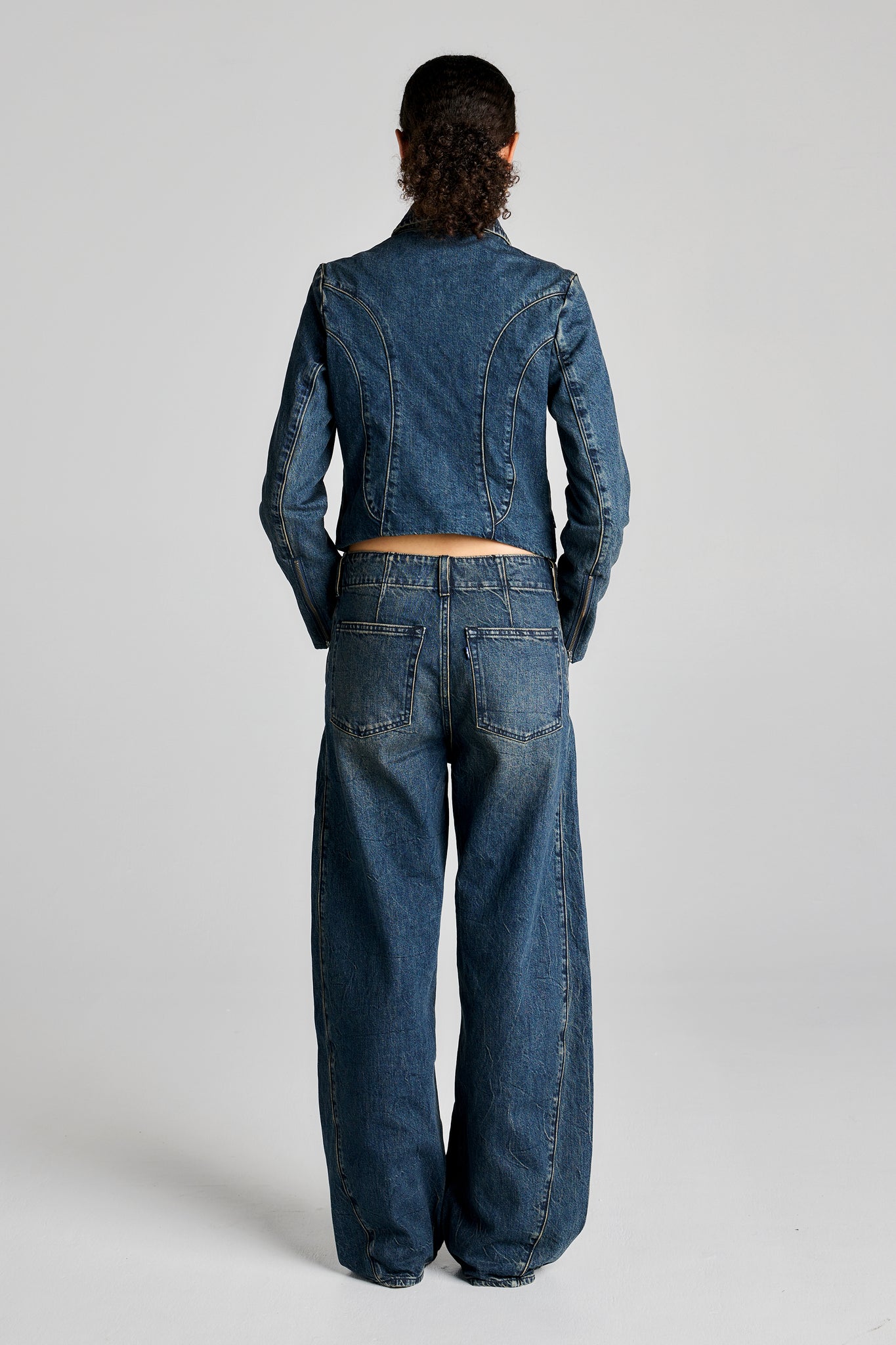 Blue Tab Moto Jacket Black Pearl