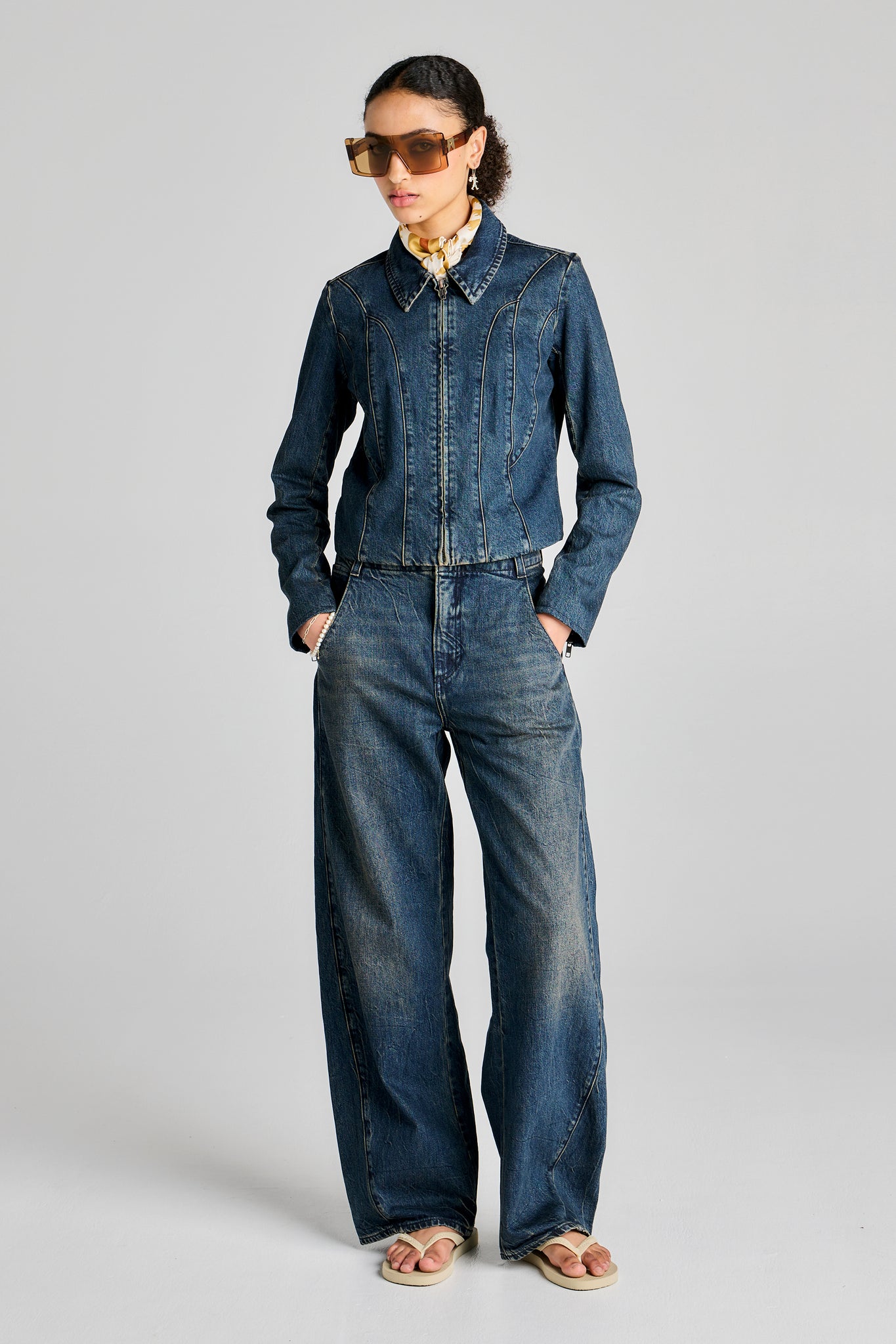 Blue Tab Moto Jacket Black Pearl