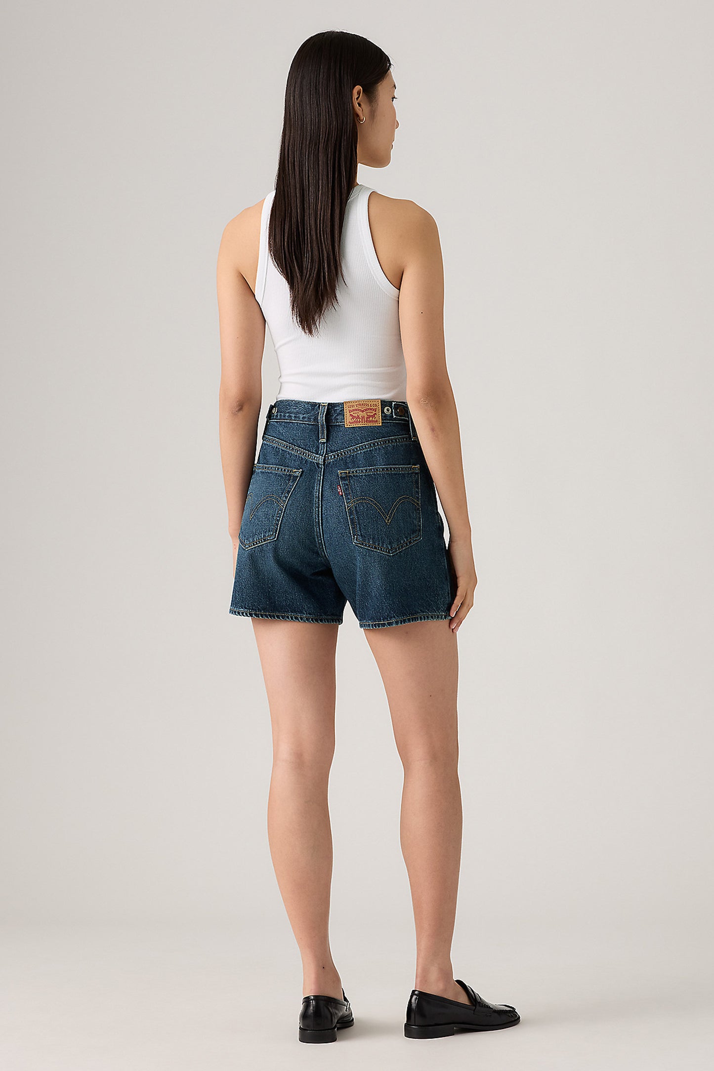 Cinch Mid-Thigh Shorts Cookie Crunch Dark Wash