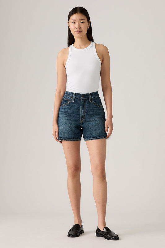 Cinch Mid-Thigh Shorts Cookie Crunch Dark Wash