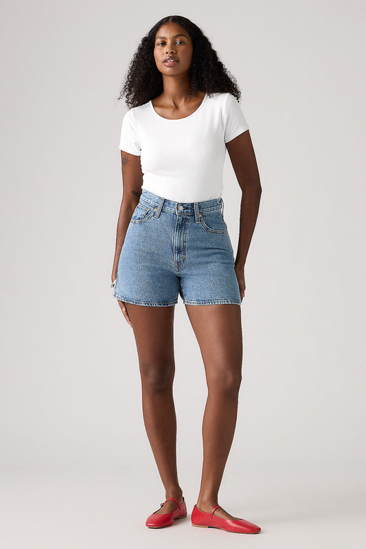 Cinch Mid-Thigh Shorts Twisted Stone Medium Wash