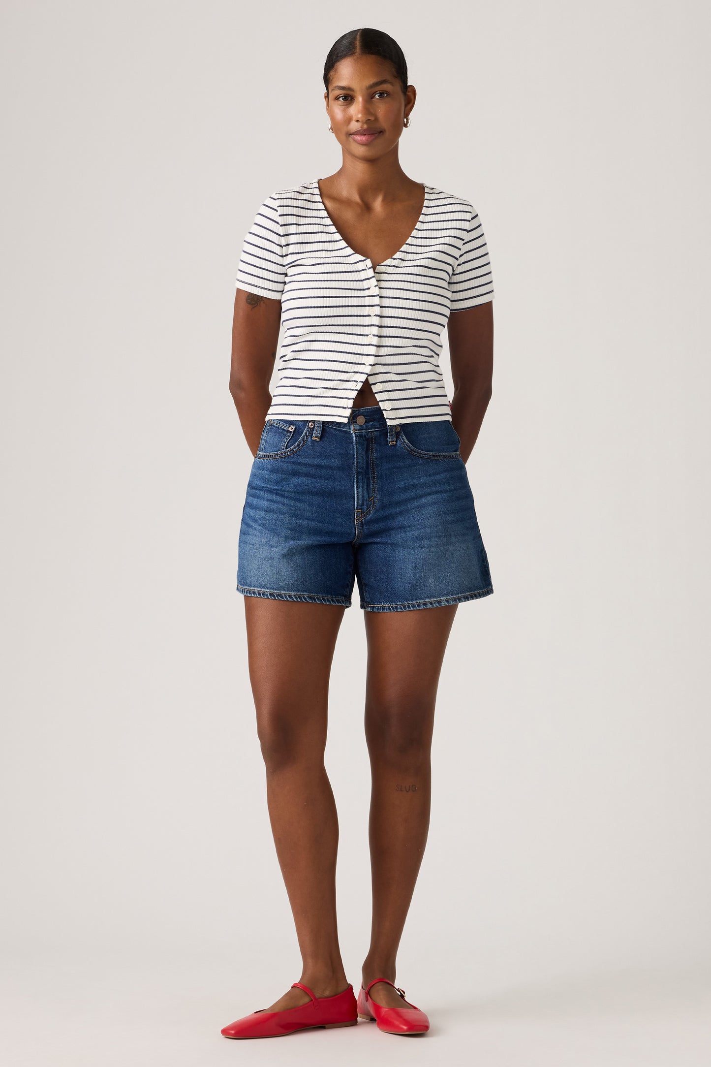 Cinch Mid-Thigh Shorts Kiss Goodbye Short
