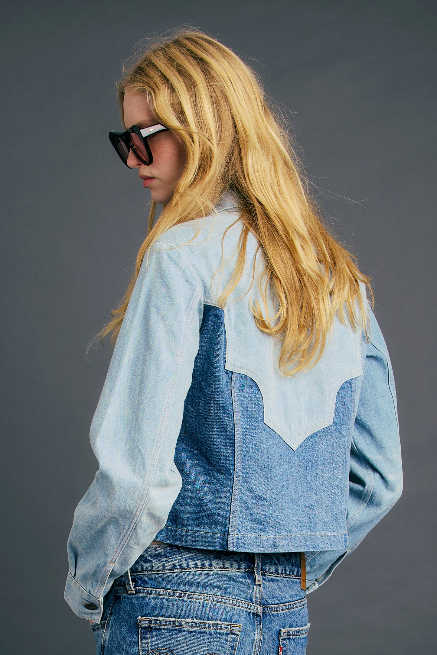 Blue Tab Roper Shacket Senorita