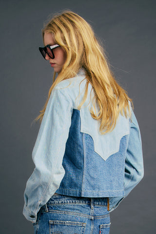 Blue Tab Roper Shacket Senorita