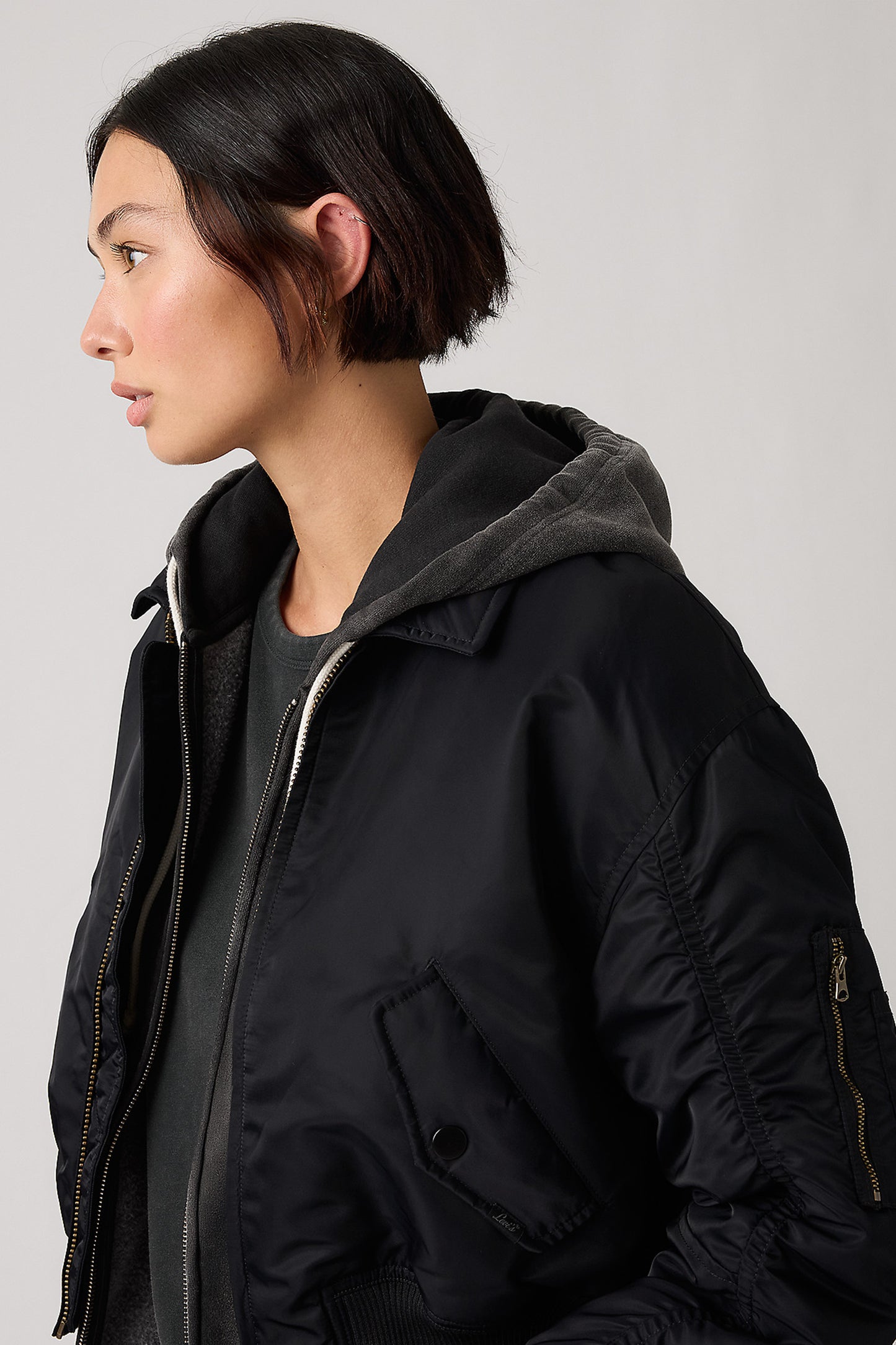 Bowie Crop Bomber Anthracite Night