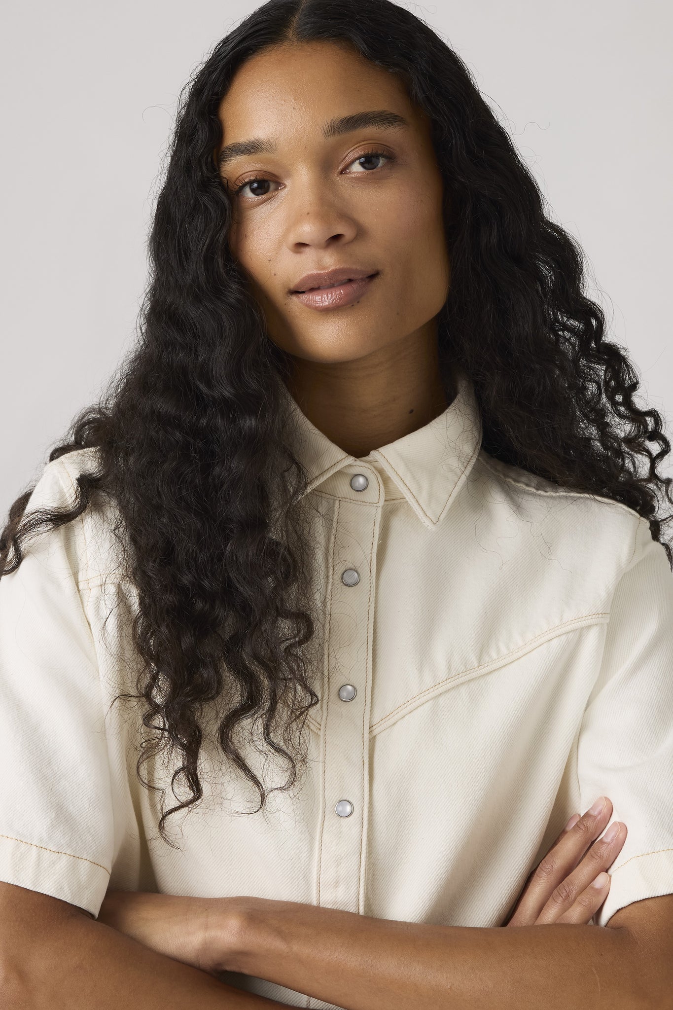 Logan Short Sleeve Denim Shirt Truth Slip