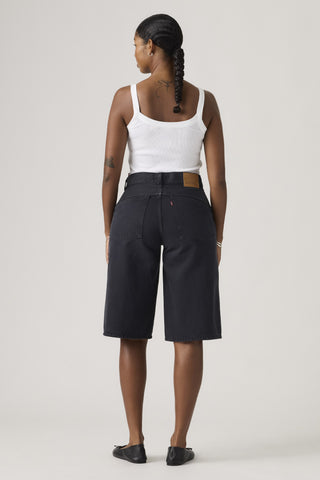 Super Baggy Jort Chipped Black Oyster