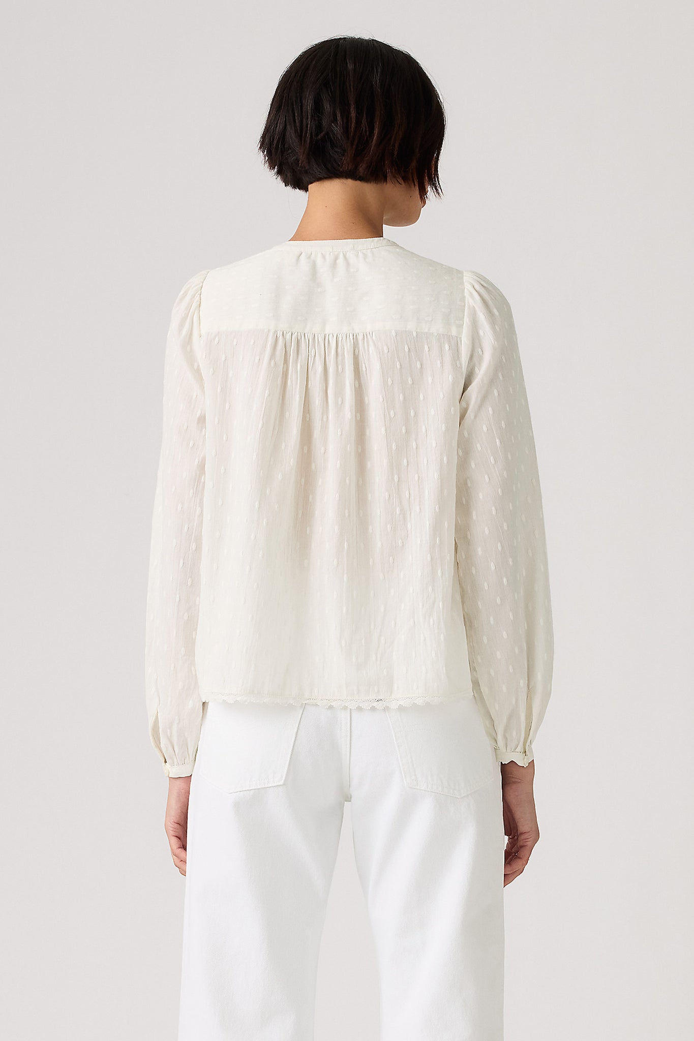 Cleo Long Sleeve Blouse Egret