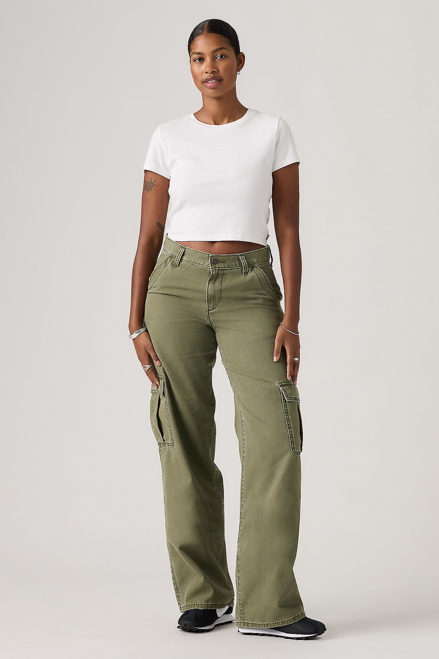 Superlow Loose Cargo Jeans Ivy Green Pigment