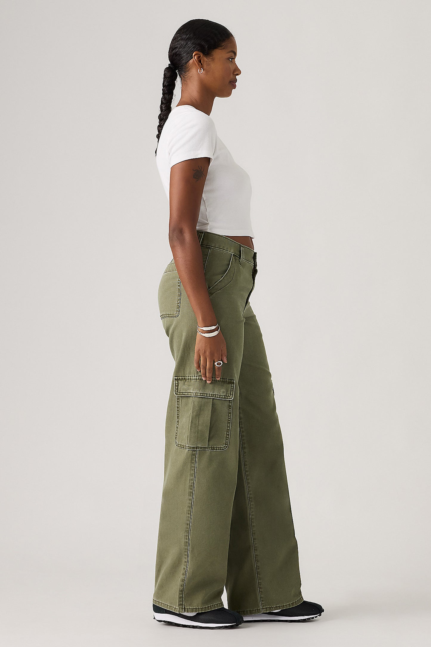 Superlow Loose Cargo Jeans Ivy Green Pigment