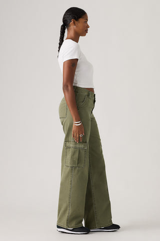 Superlow Loose Cargo Jeans Ivy Green Pigment