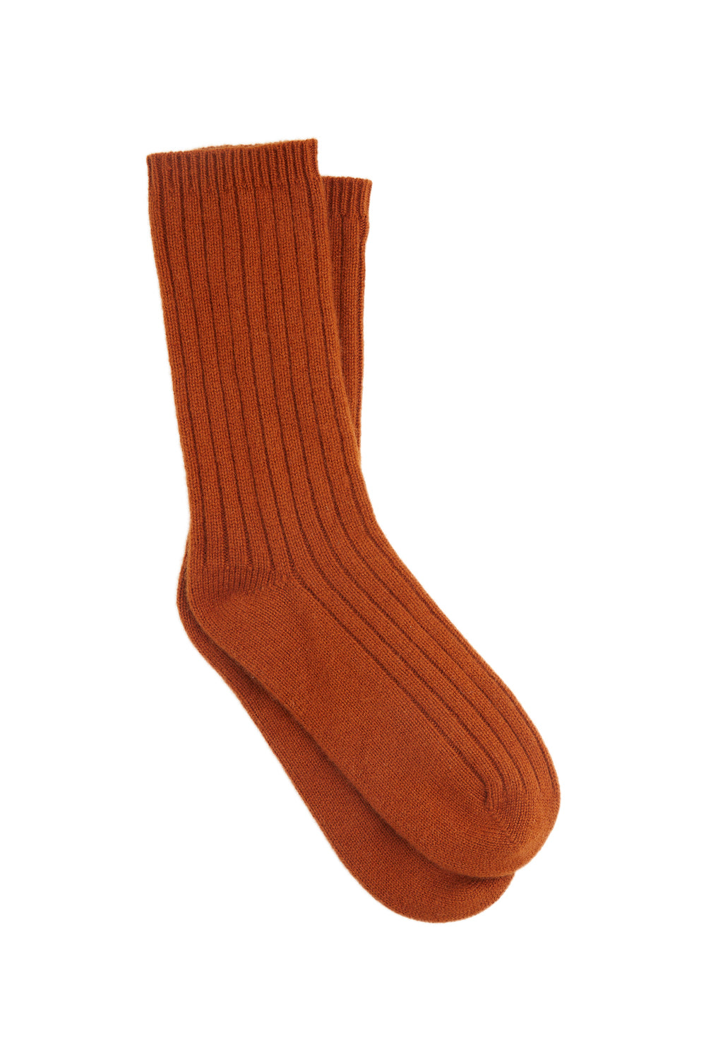 100% Cashmere Rib Socks Rust – Karen Walker