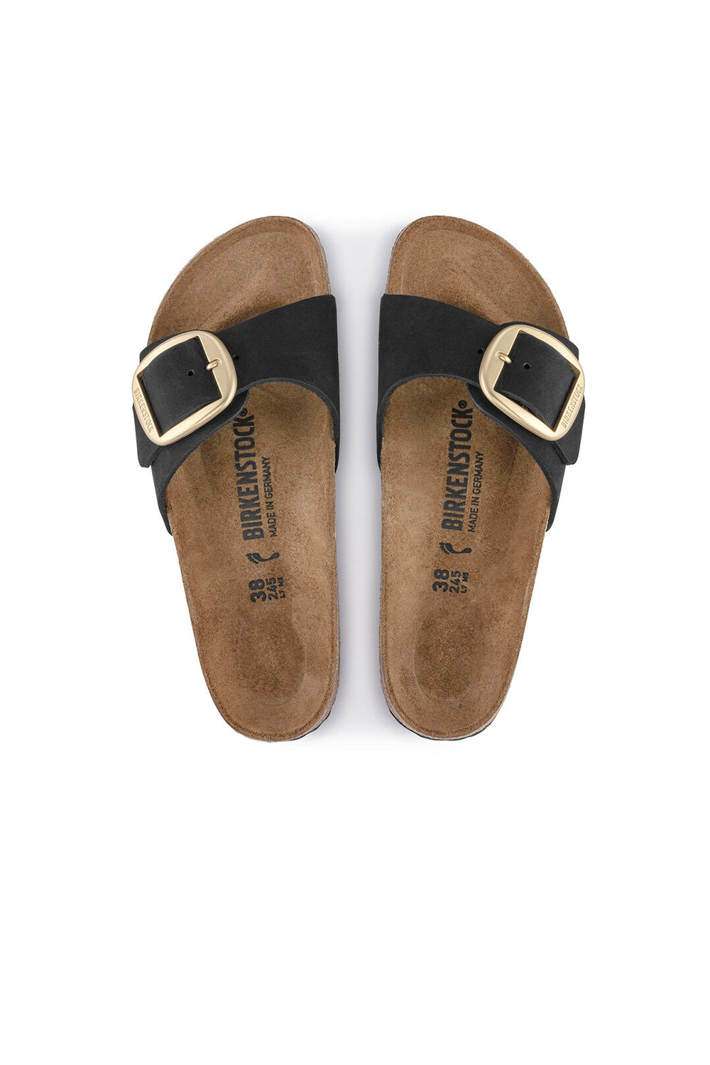 Madrid Big Buckle Nubuck Regular Fit Black