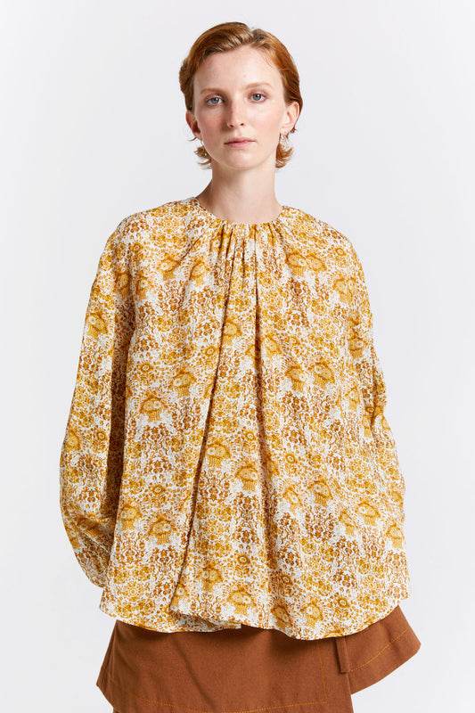 Heirloom Blouse Off-White/Antique Gold