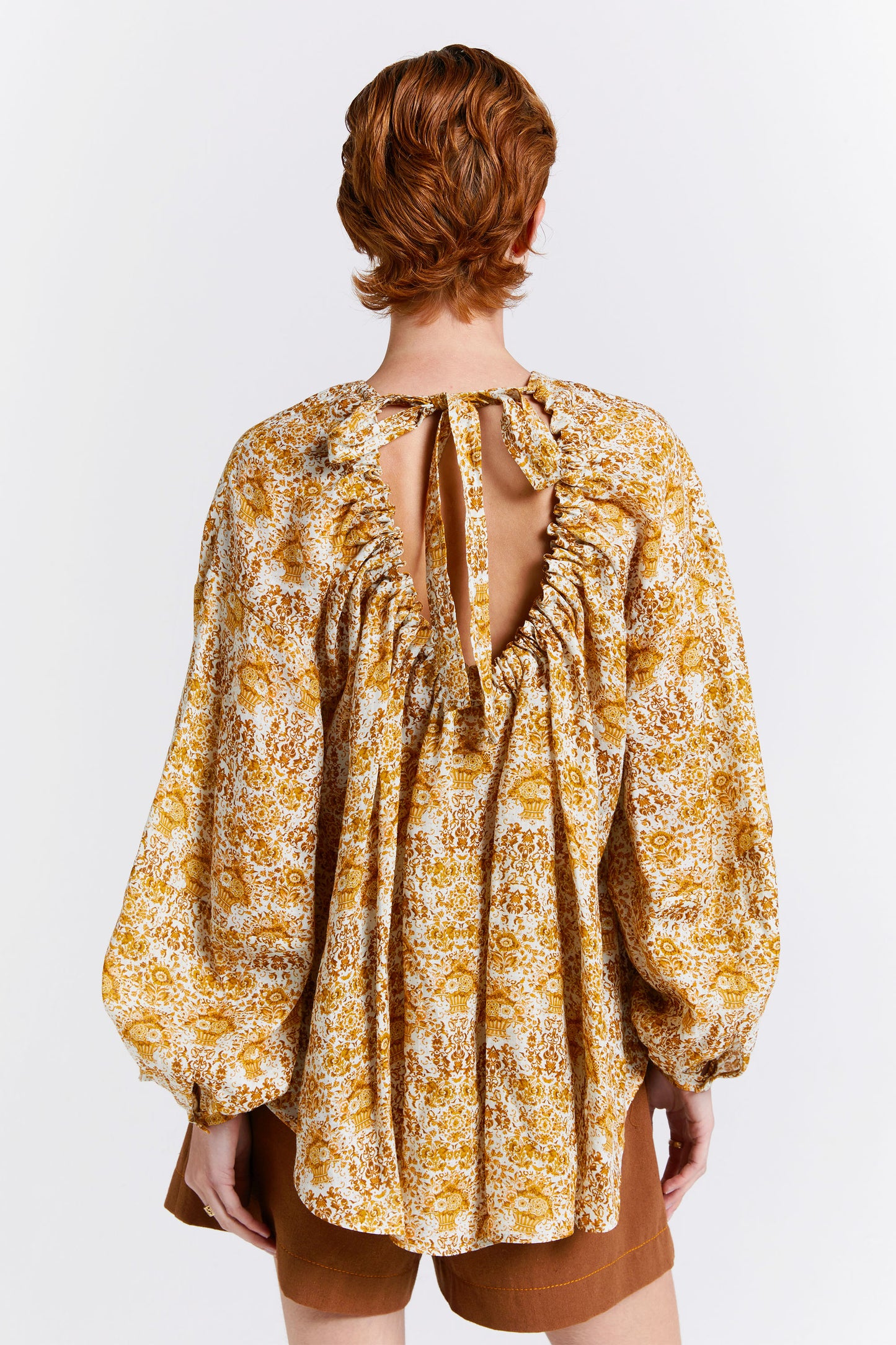 Heirloom Blouse Off-White/Antique Gold