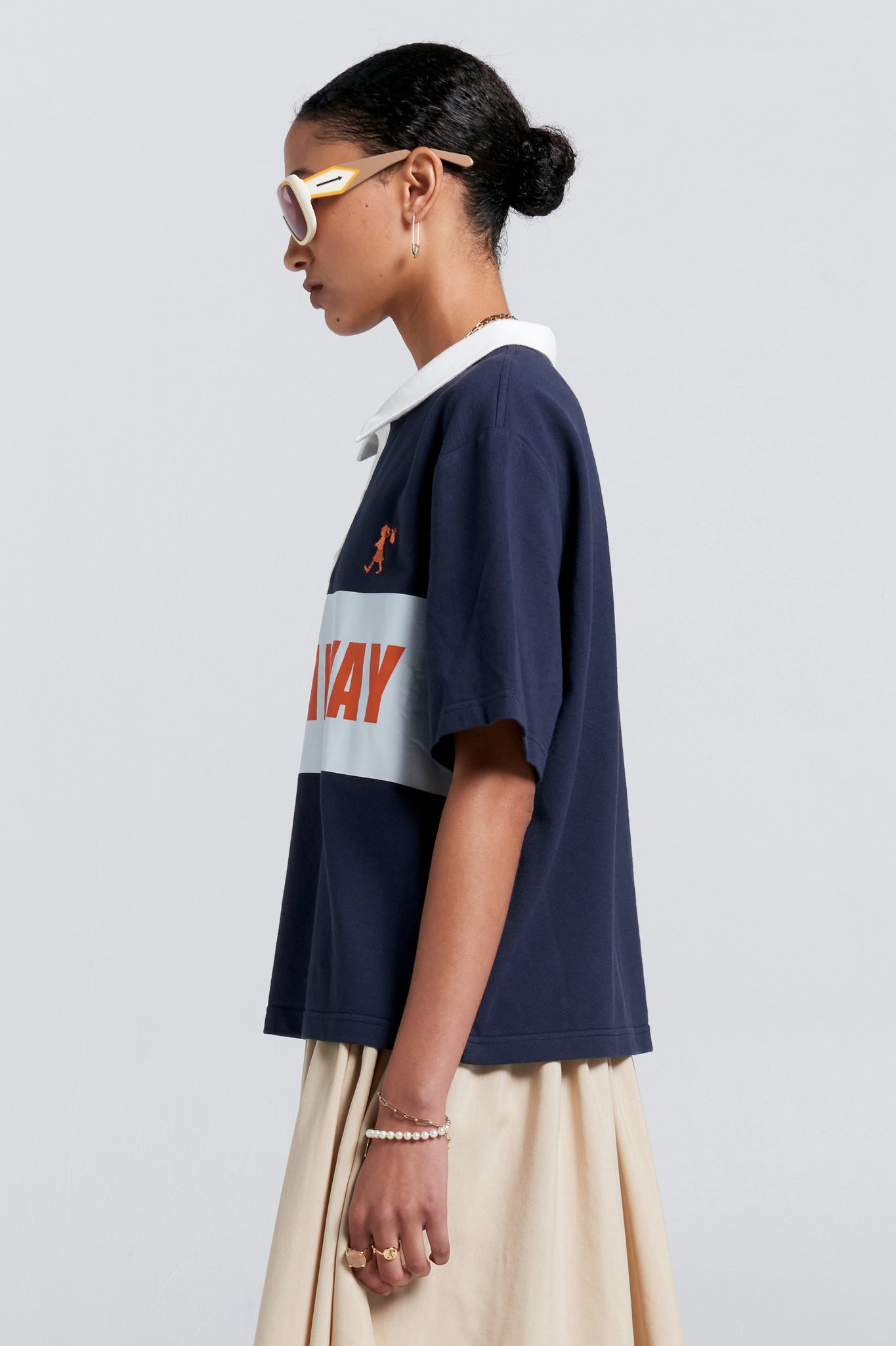 Runaway Rugby Jersey Navy/Cream