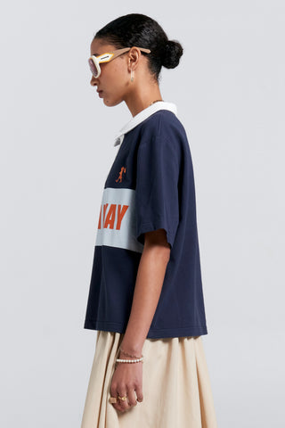 Runaway Rugby Jersey Navy/Cream