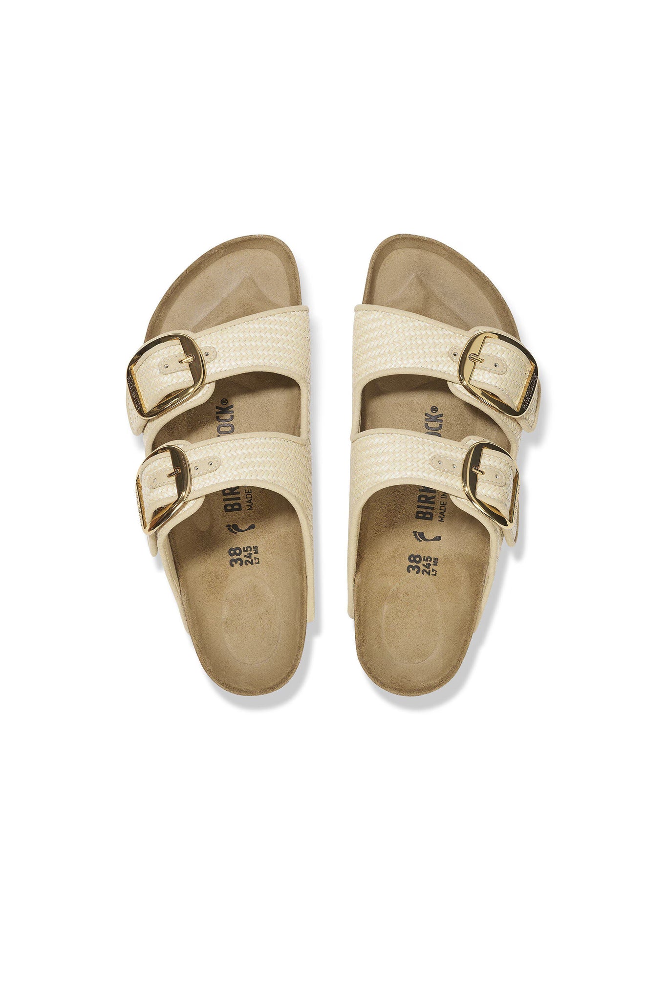 Arizona Big Buckle Raffia Regular Fit Natural