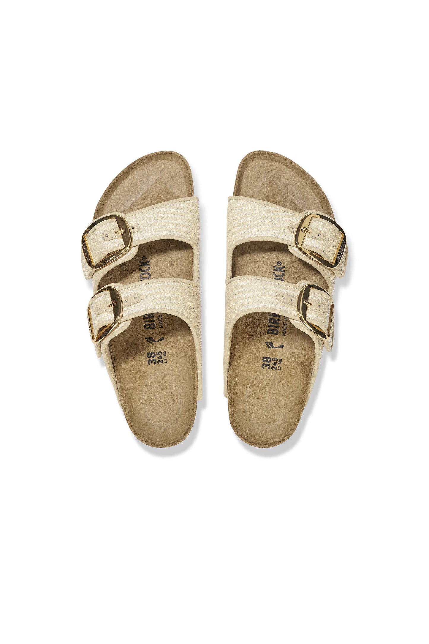 Arizona Big Buckle Raffia Regular Fit Natural