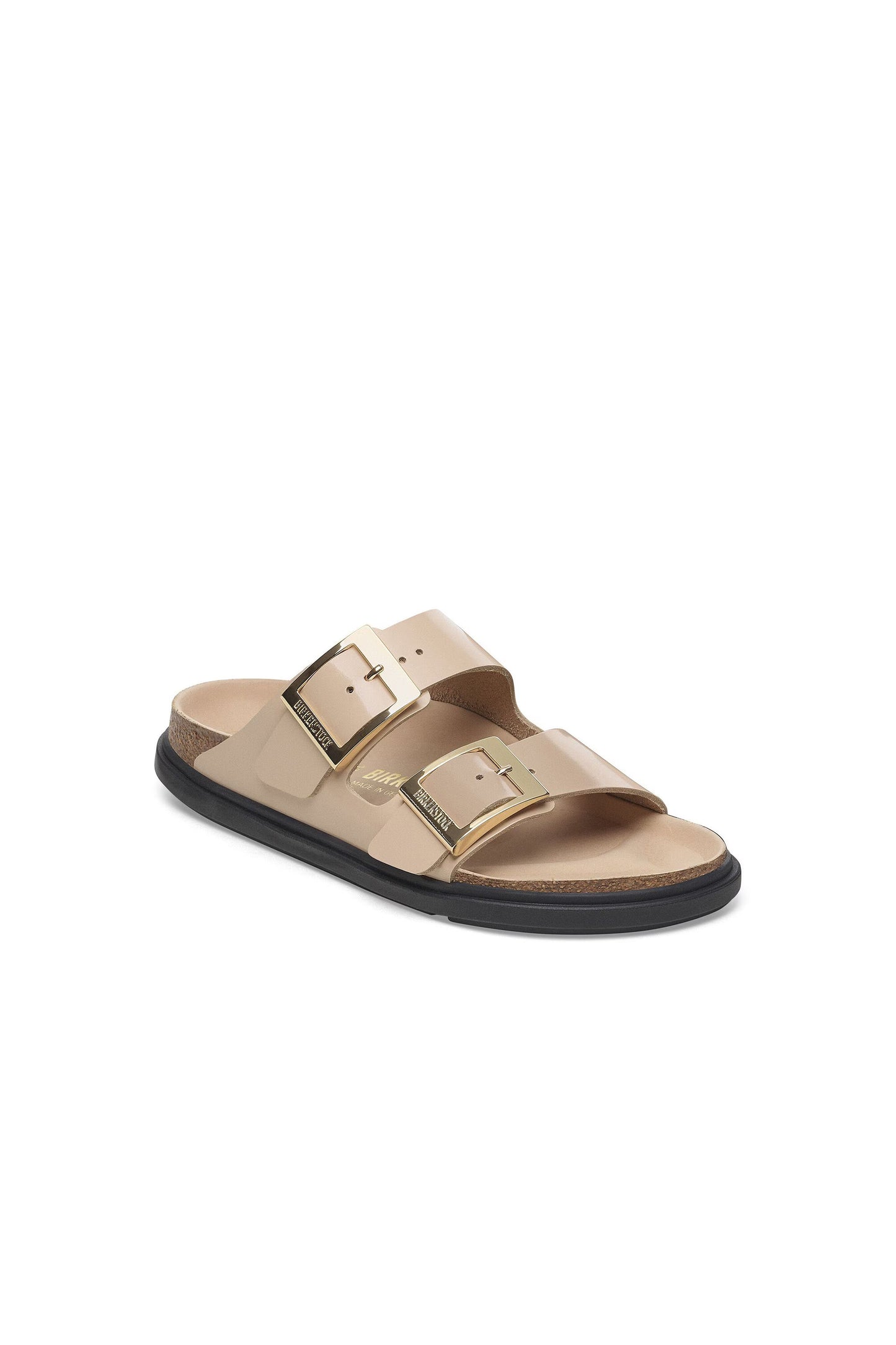 Arizona Droplet Buckle High Shine Regular Fit New Beige