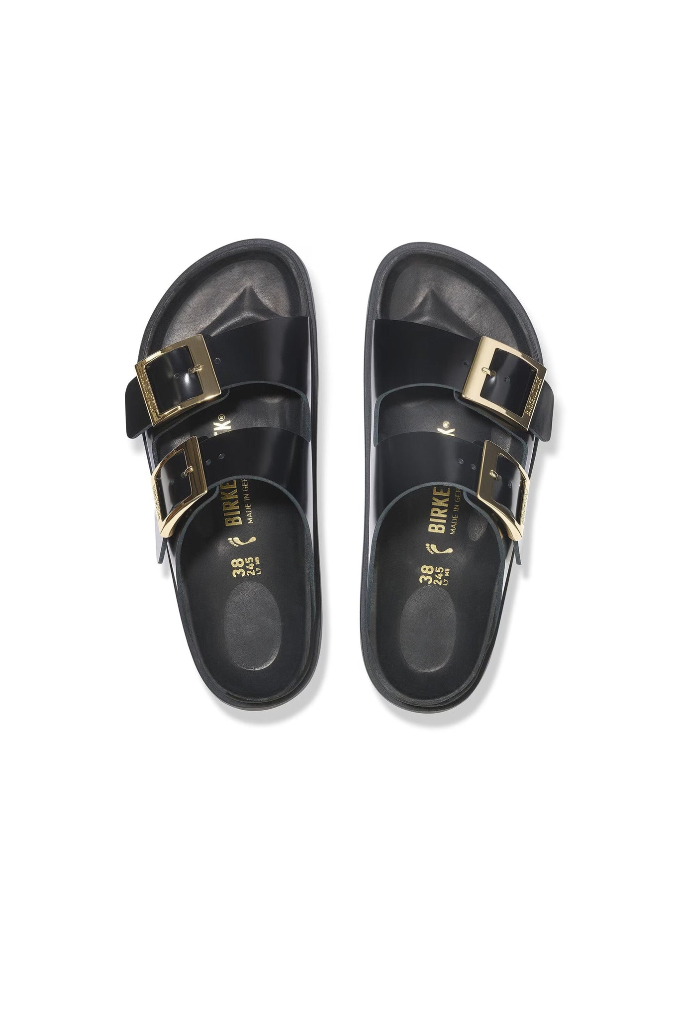 Arizona Droplet Buckle High Shine Regular Fit Black