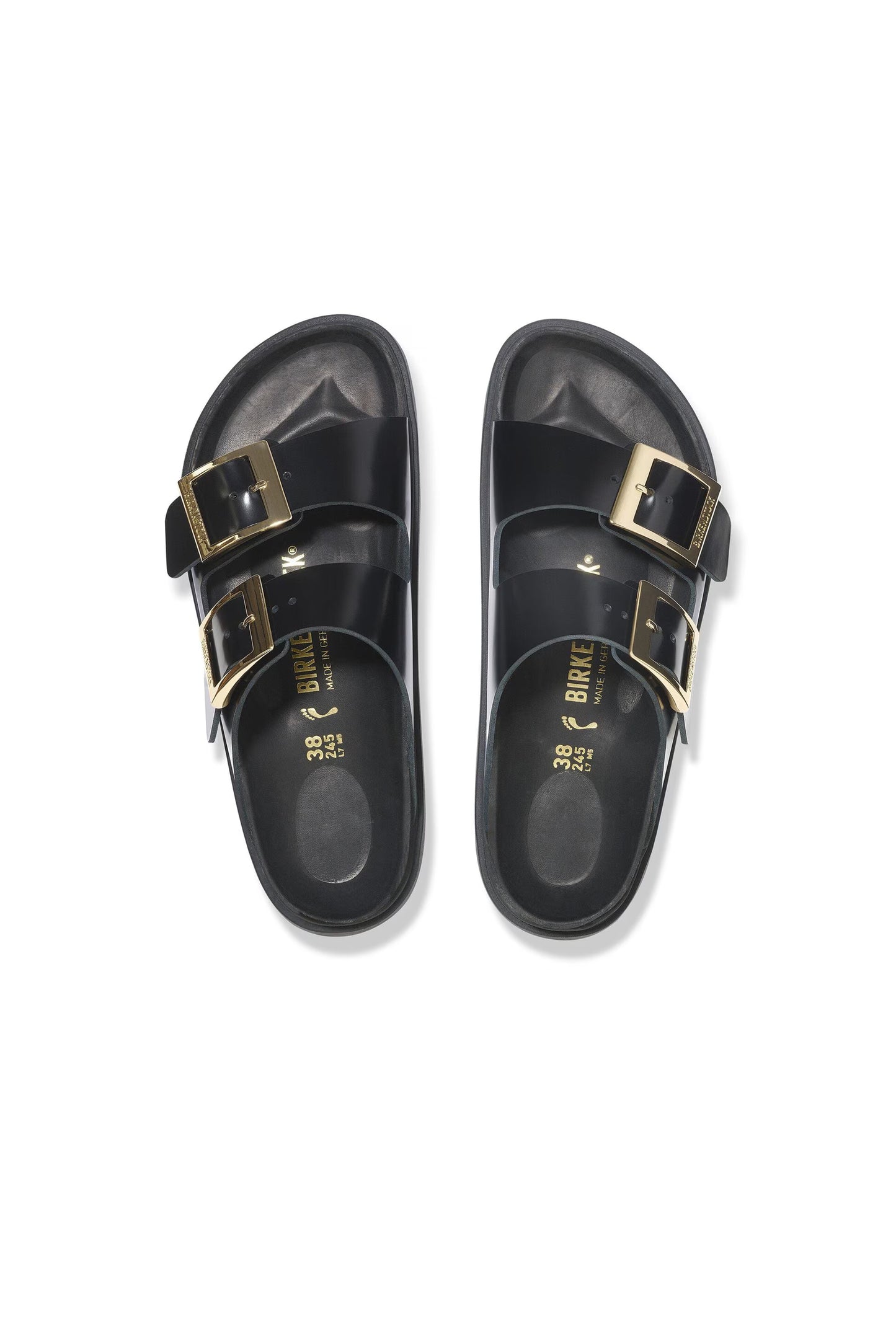 Arizona Droplet Buckle High Shine Regular Fit Black