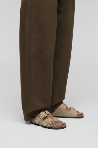 Arizona Big Buckle Oiled Leather Regular Fit Tobacco Brown