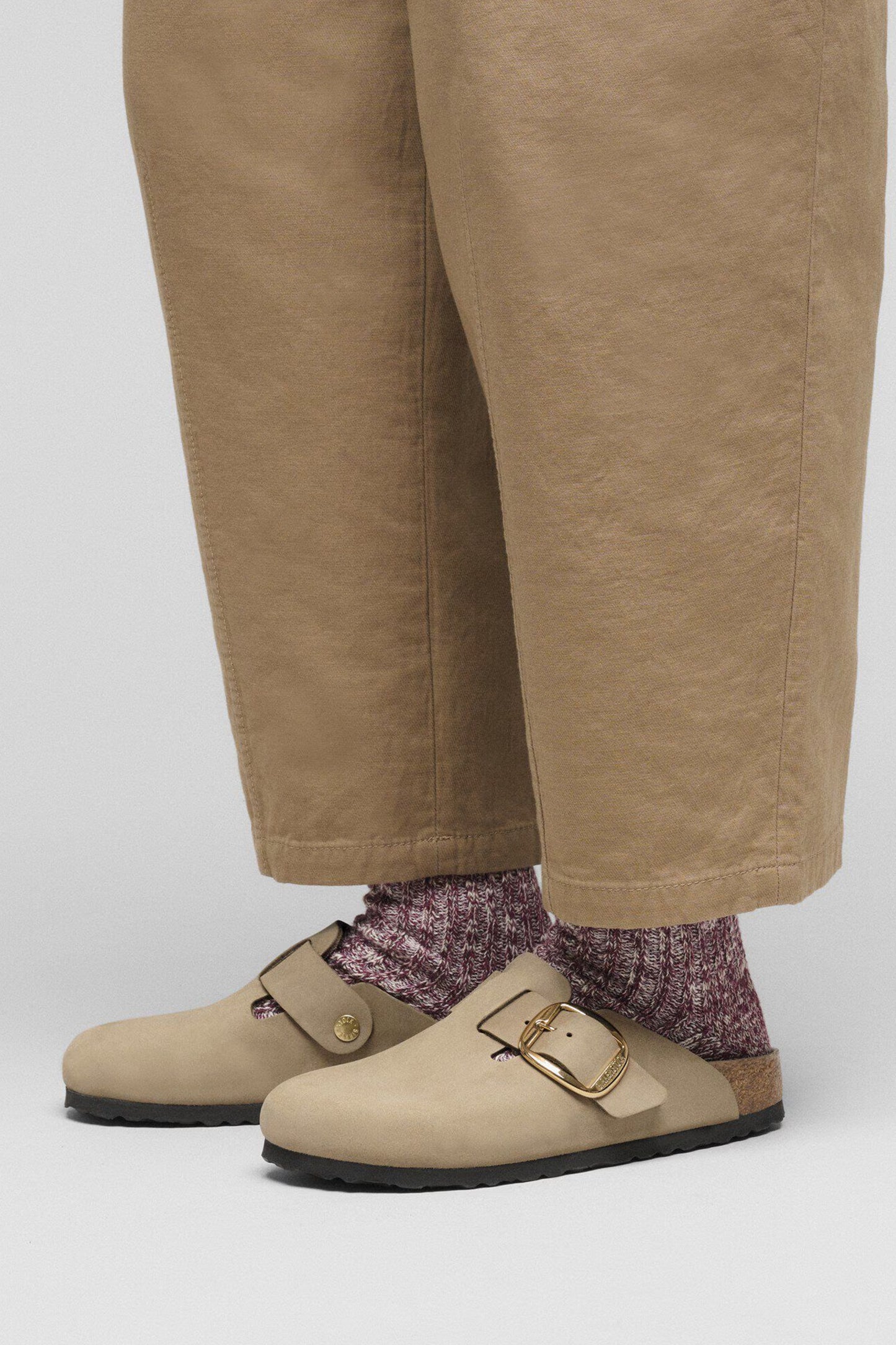 Boston Big Buckle Oiled Leather Regular Fit Tobacco Brown