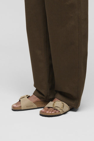 Madrid Big Buckle Oiled Leather Regular Fit Tobacco Brown