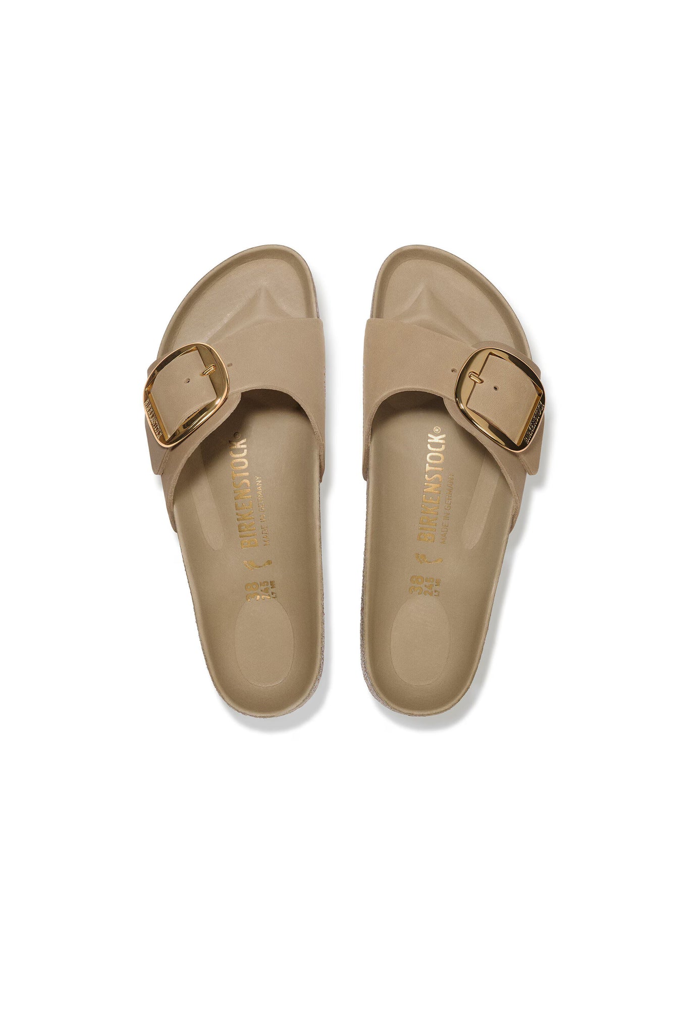 Madrid Big Buckle Oiled Leather Regular Fit Tobacco Brown