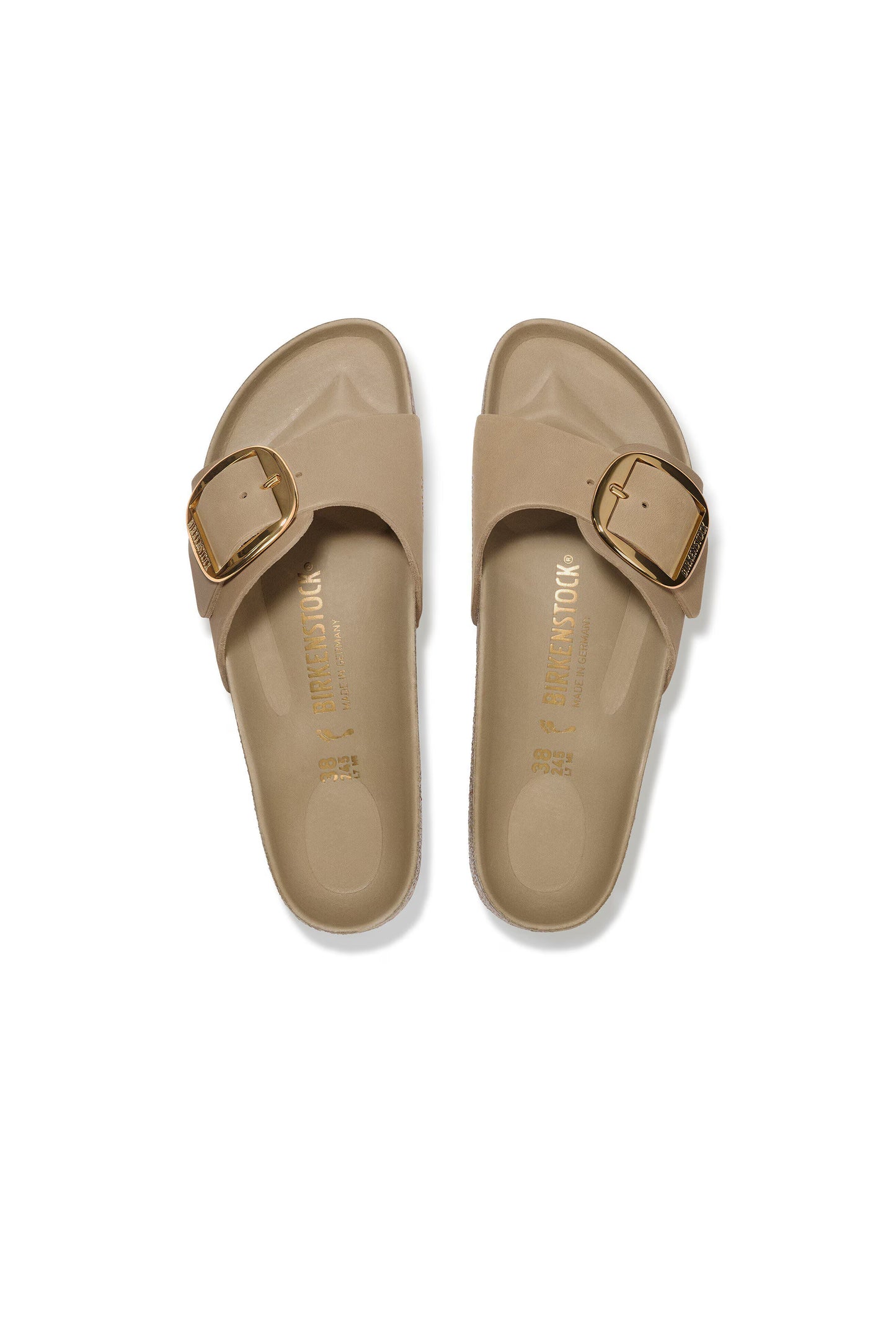 Madrid Big Buckle Oiled Leather Regular Fit Tobacco Brown