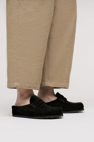 Naples Wrapped Suede Regular Fit Black