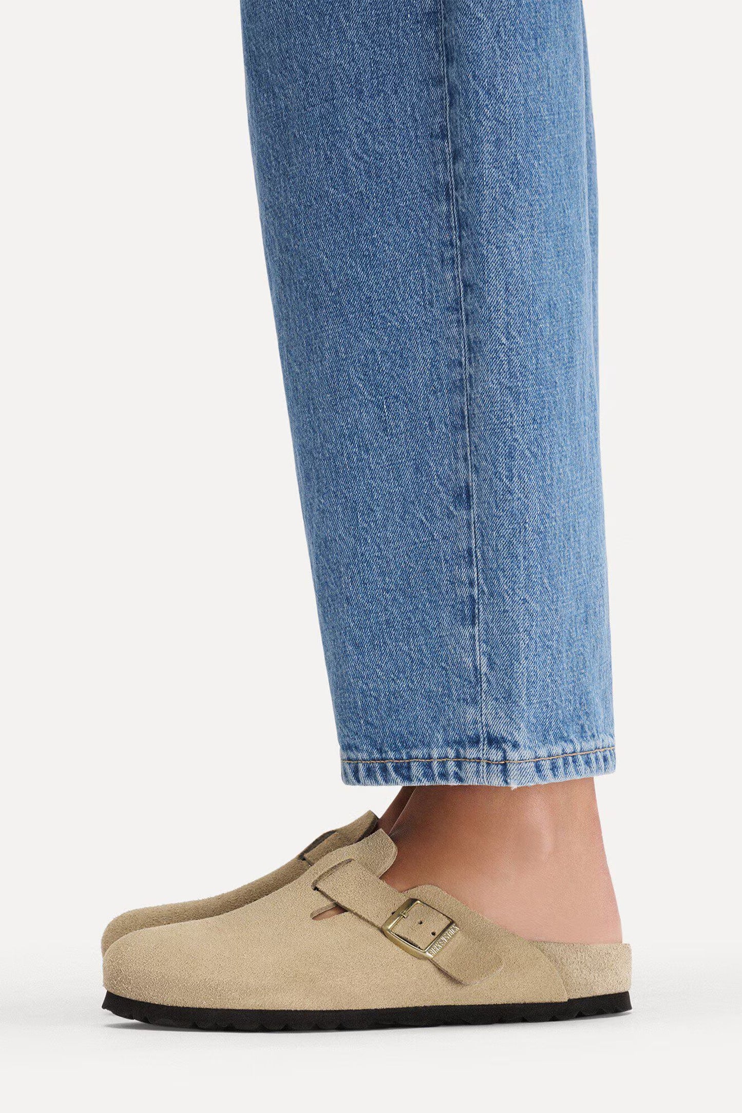 Boston Exquisite Suede Regular Fit Taupe