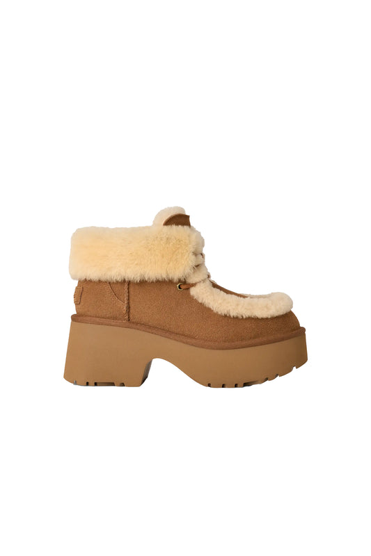 Esmee Lace Up Chestnut
