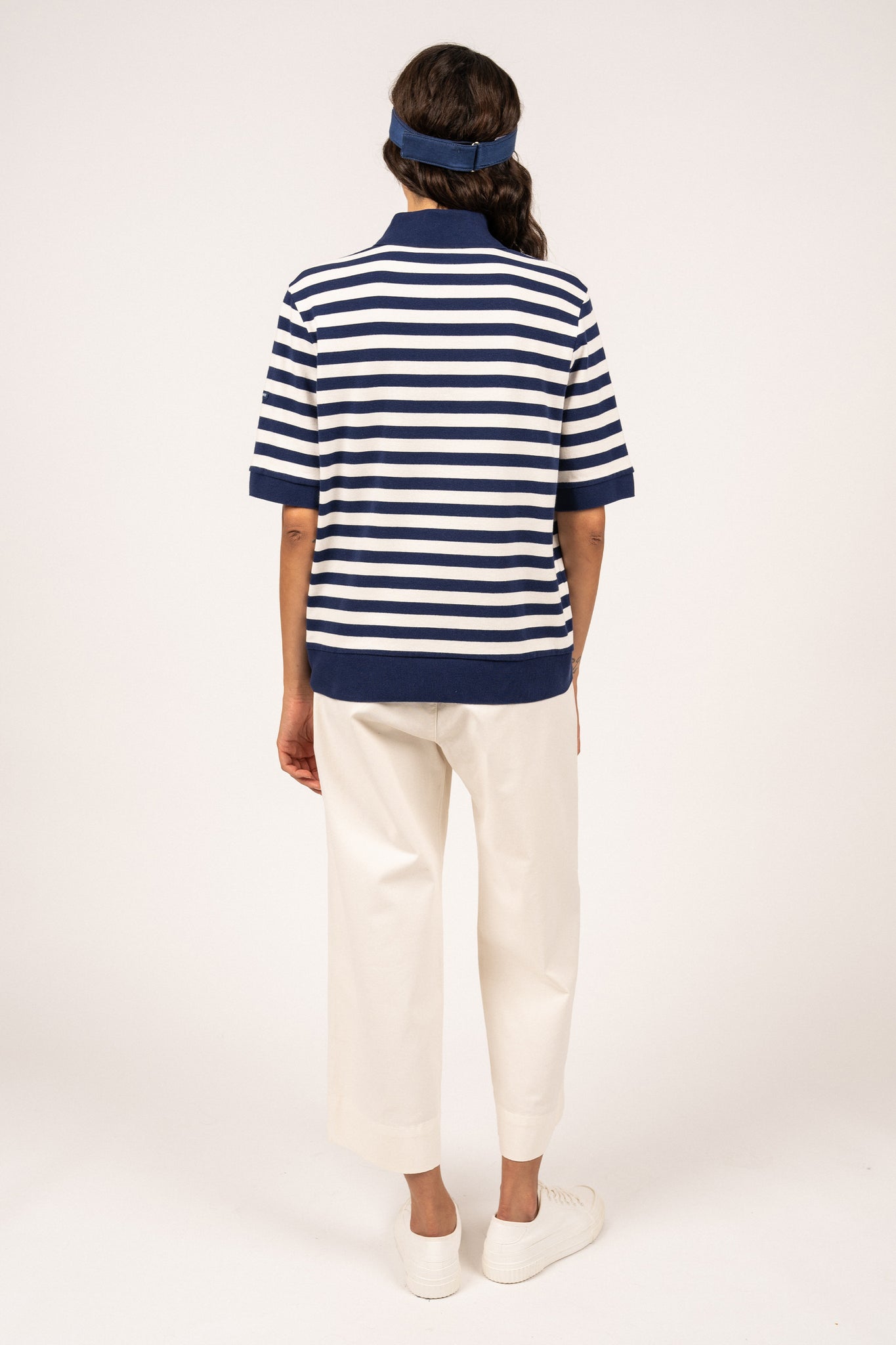 Carola Polo Shirt Indigo/Craie