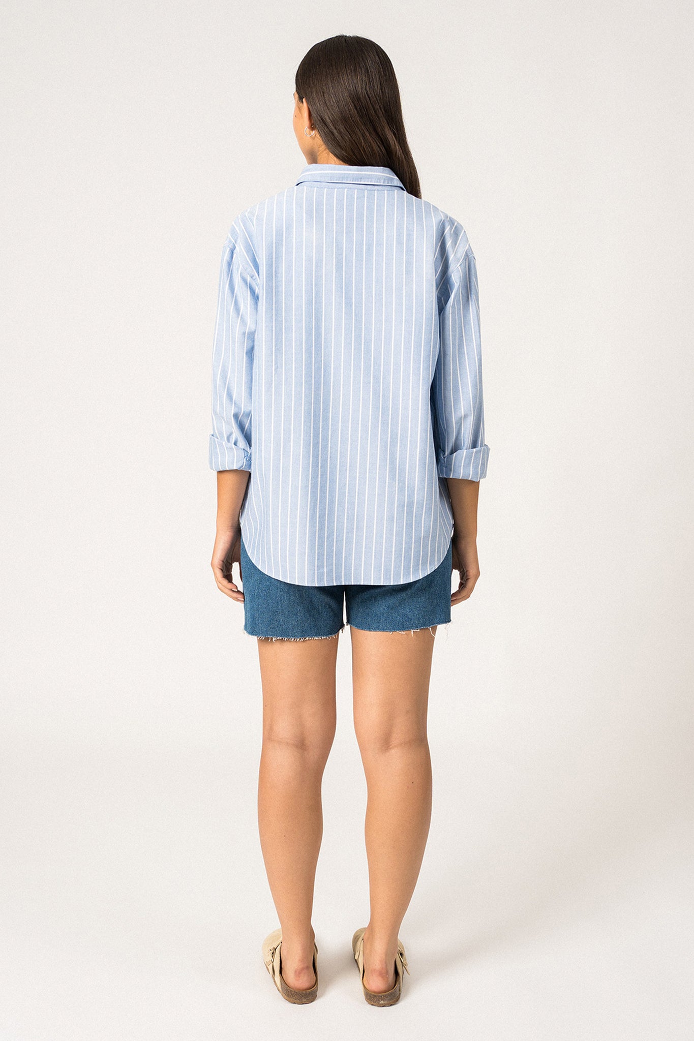 Myriam Blouse Mer/Blanc