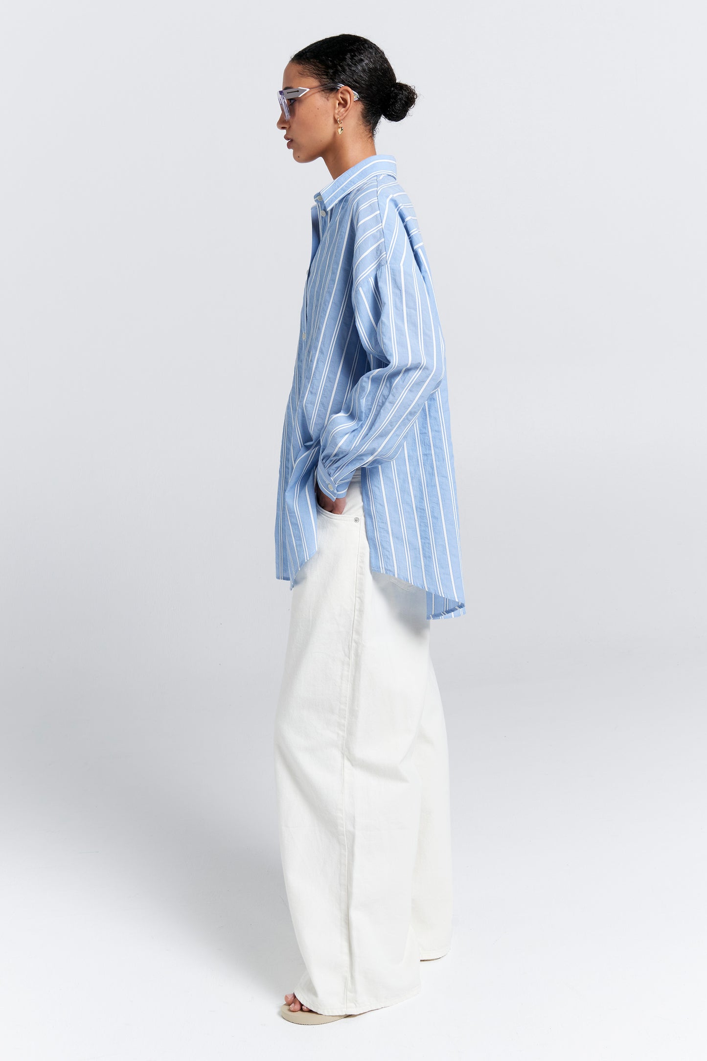 Oversized Walker Shirt Blue
