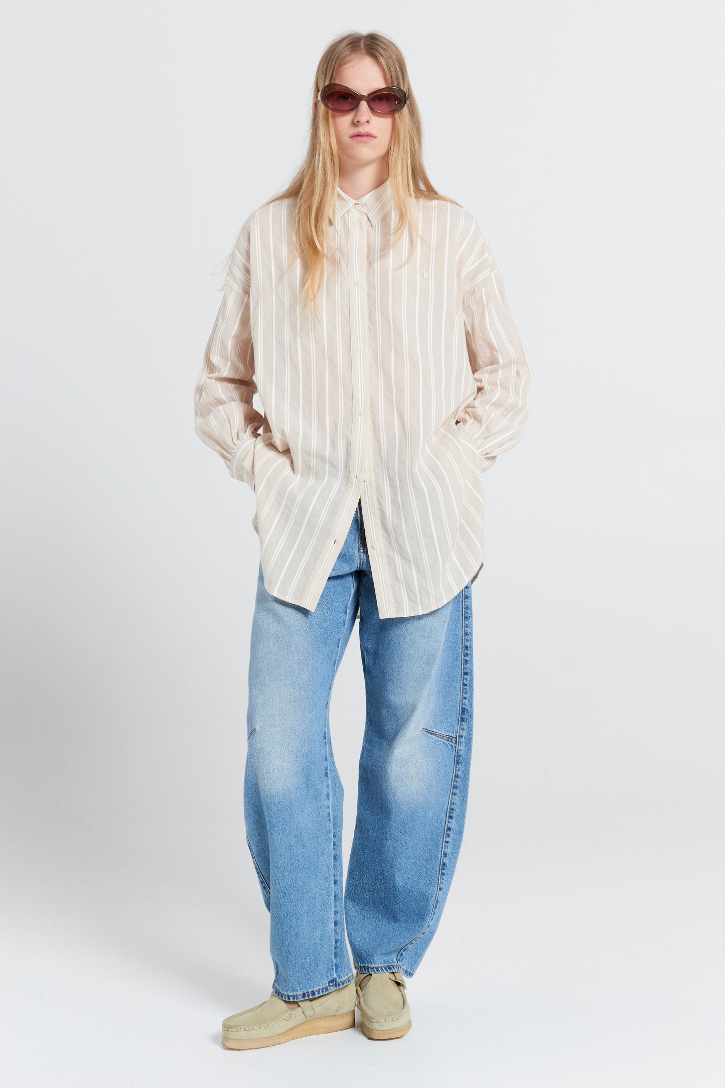 Oversized Walker Shirt Natural