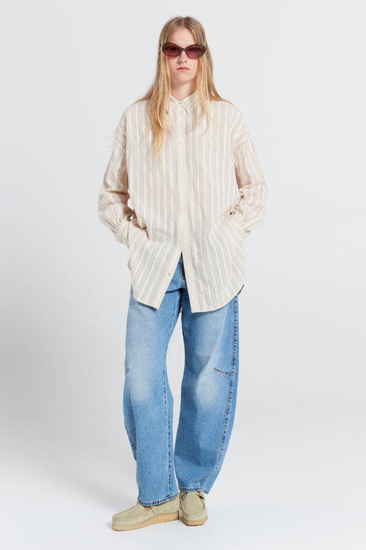 Oversized Walker Shirt Natural