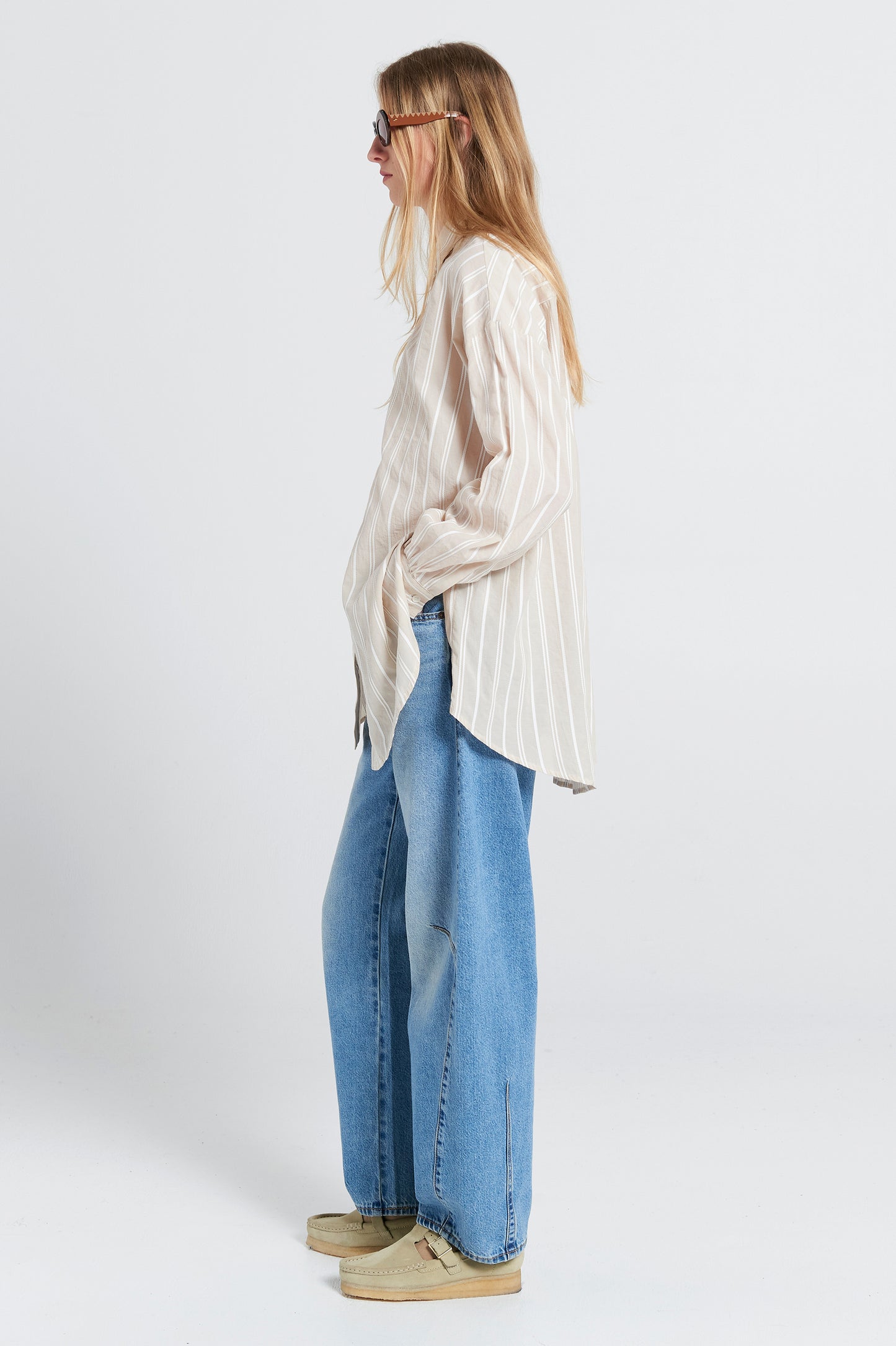 Oversized Walker Shirt Natural