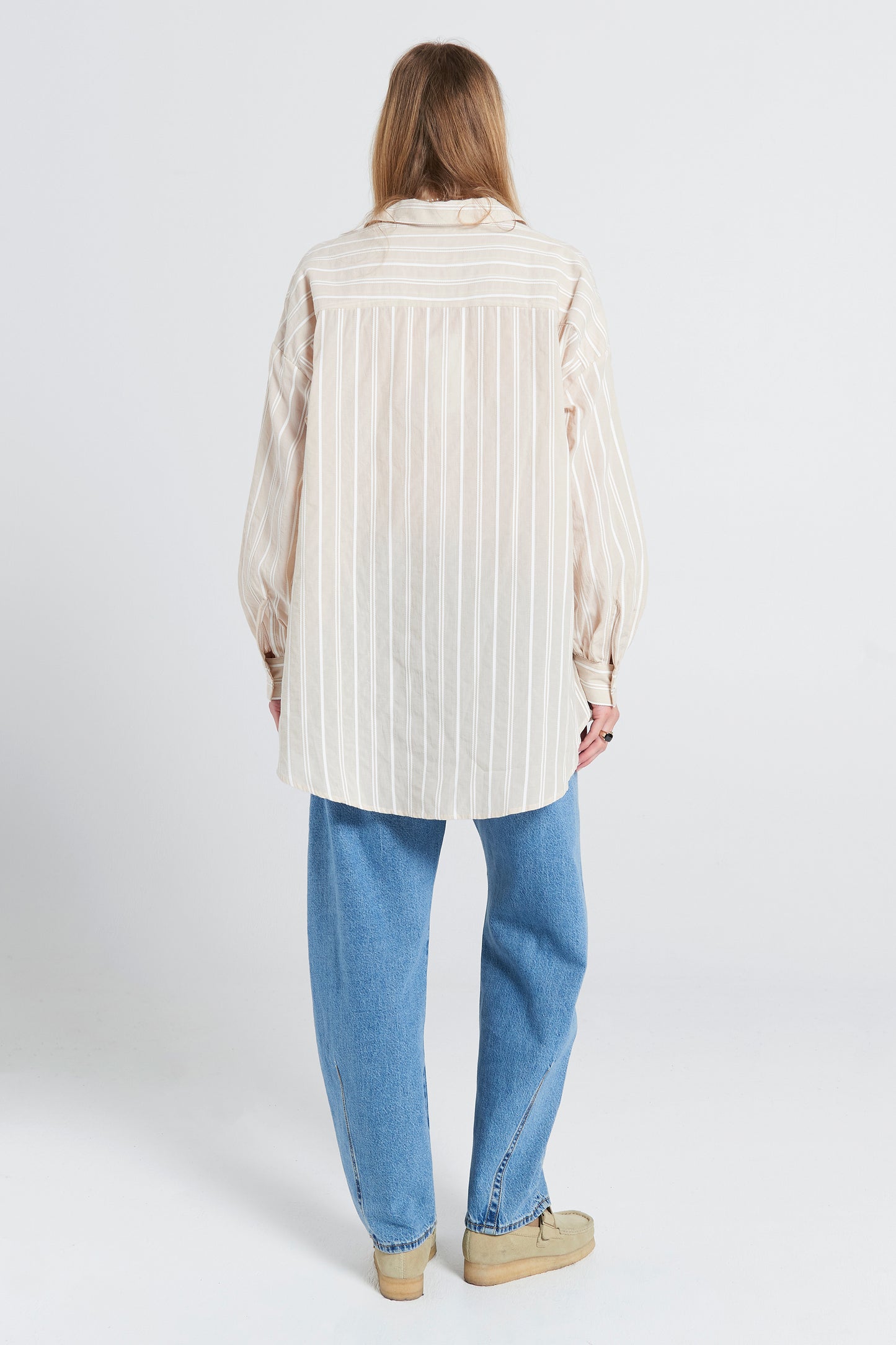 Oversized Walker Shirt Natural