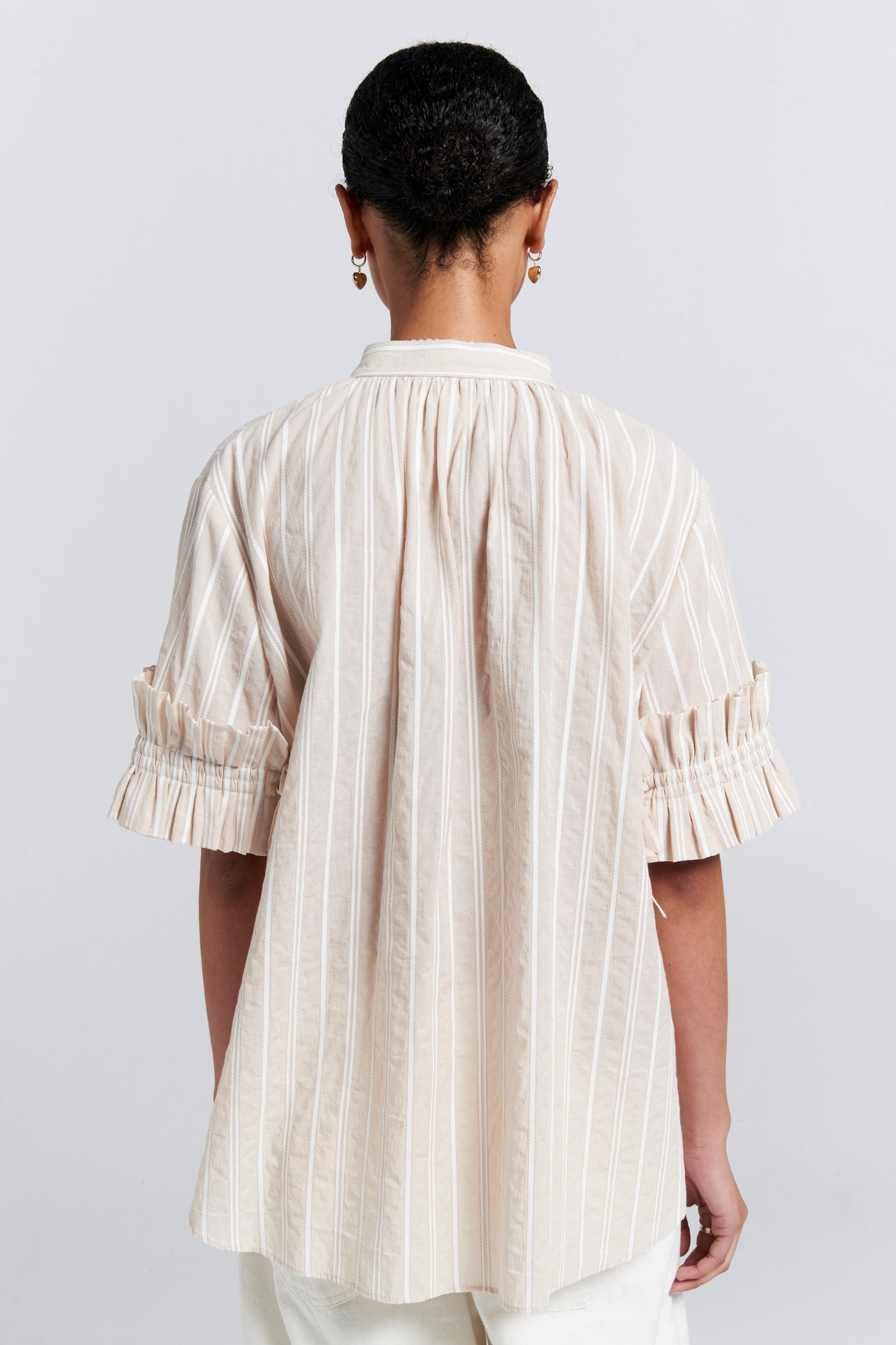 Floret Ruffle Shirt Natural
