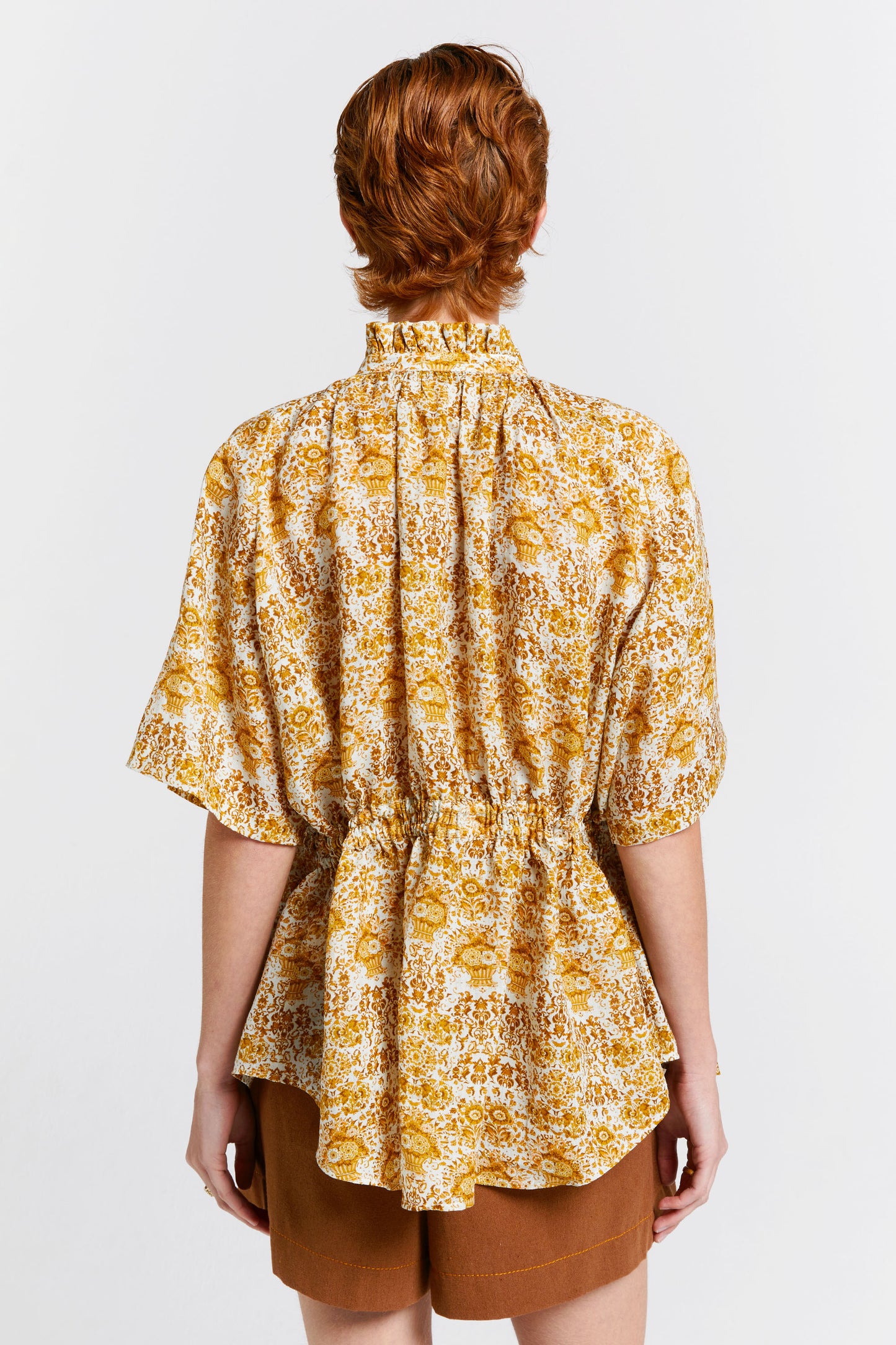 Credenza Shirt Off-White/Antique Gold