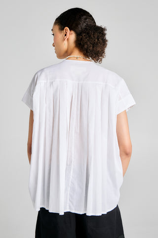 Furrow Sleeveless Shirt White
